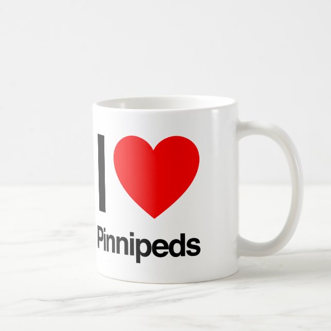 Taza De Café me encantan los pinípedos (Derecha)