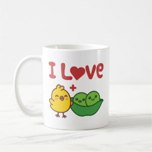 Taza De Café Me encantan los pollo Hummus Kawaii