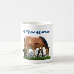 Taza De Café Me encantan los productos Horses