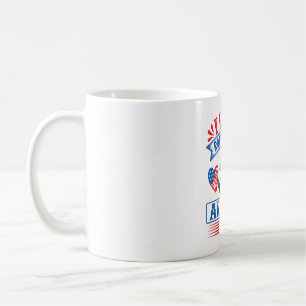 Taza De Café Me encantan los Rottweilers y los Estados Unidos