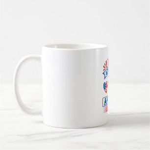 Taza De Café Me encantan los Schnauzers y EE. UU.