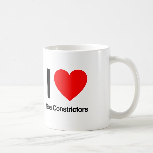 Taza De Café me encantan los serpenteantes boa (Derecha)