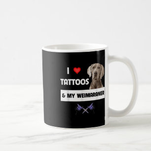 Taza De Café Me Encantan Los Tatuajes Y Mi Padre De Perro De We