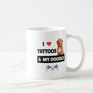 Taza De Café Me Encantan Los Tatuajes Y Mi Perro Dorado Tattooo
