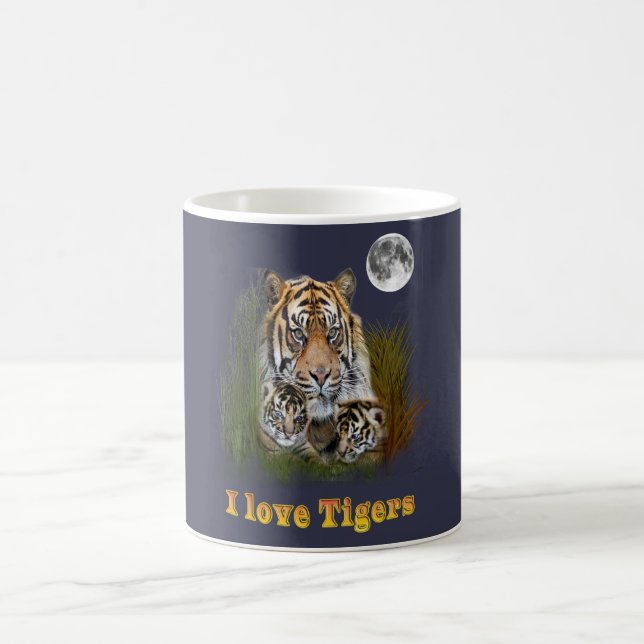 Taza De Café Me encantan los Tigres (Centro)