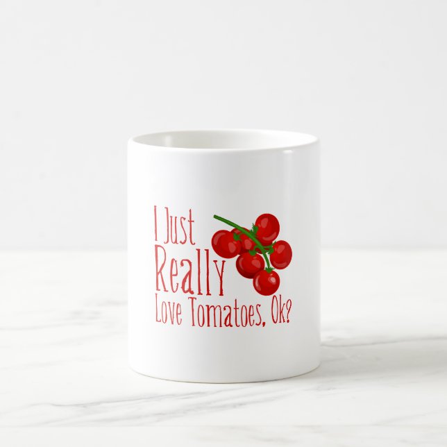 Taza De Café Me Encantan Los Tomates De Verdad, ¿Vale? (Centro)