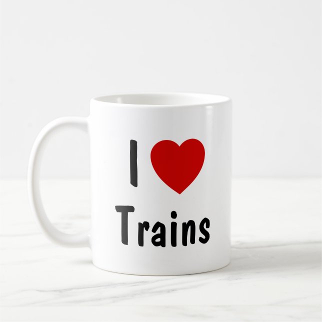 Taza De Café Me encantan los trenes (Izquierda)