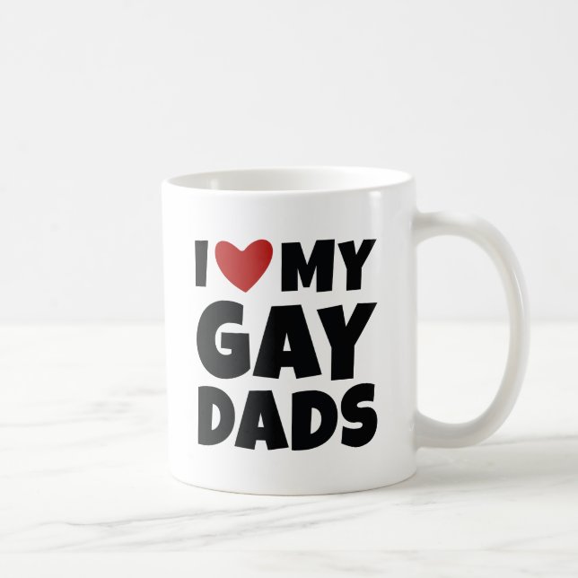 Taza De Café Me encantan mis dads gay (Derecha)