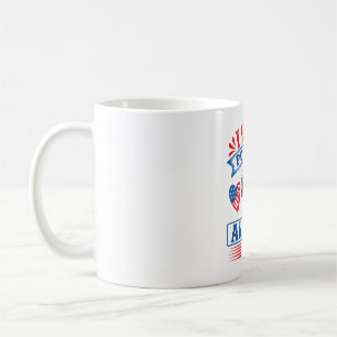 Taza De Café Me encantan Poodles y los EE.UU. 01