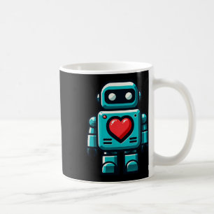 Taza De Café Me Encantan Robots Feliz Ropa de San Valentín