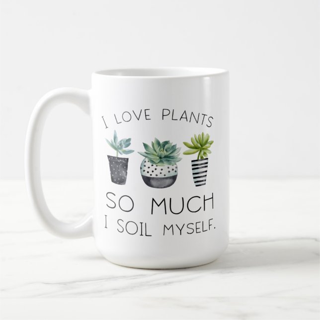 Taza De Café Me encantan tanto las plantas (Izquierda)