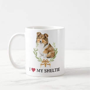 Taza De Café Me Encanto Mi Estante Shetland Sheepdog