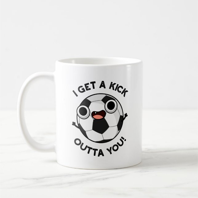 Taza De Café Me Enfadan De Tu Divertido Pun De Fútbol (Izquierda)