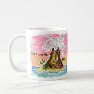 Taza De Café Me Erupcionas, Te Lava Personalizado Volcán