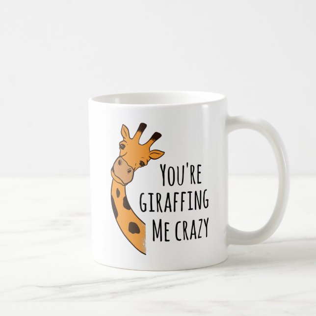 Taza De Café Me estás girafando loco (Derecha)