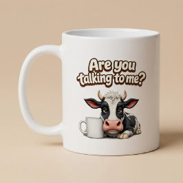 Taza De Café ¿Me estás hablando a mí? Vaca divertida