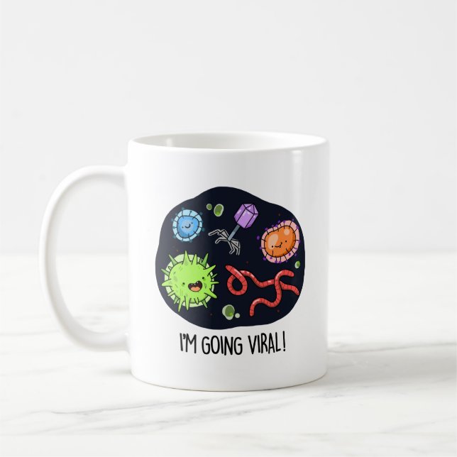 Taza De Café Me estoy volviendo un virus divertido viral (Izquierda)