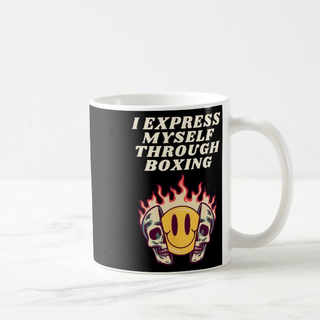 Taza De Café Me expreso a través del boxeo (Derecha)