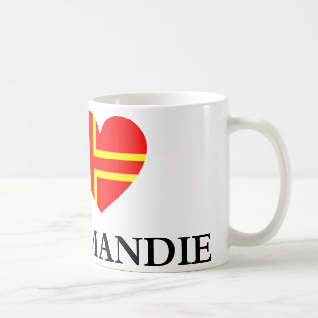 Taza De Café Me gusta a Normandía (Derecha)