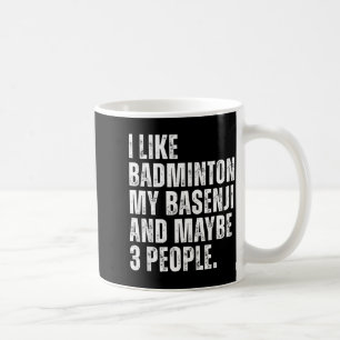 Taza De Café Me Gusta Amante Del Bádminton Propietario De Perro