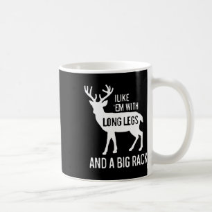 Taza De Café Me Gusta Con Piernas Largas Y Caza De Cervezas En