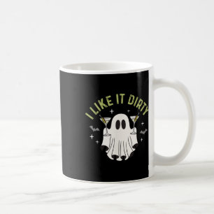 Taza De Café Me Gusta El Fantasma Sucio De Martini De Halloween