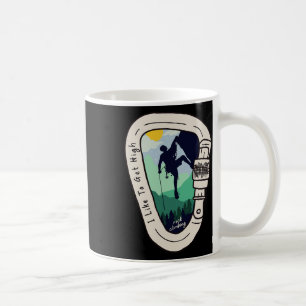 Taza De Café Me gusta el mosquetón de escalada en roca alta mon