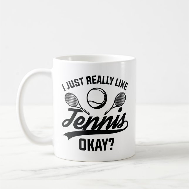 Taza De Café Me Gusta El Tenis. (Izquierda)