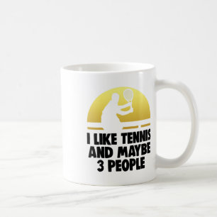 Taza De Café Me Gusta El Tenis Tal Vez 3 Camisas De Tenis Tee