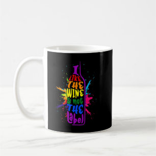 Taza De Café Me Gusta El Vino No La Etiqueta Pansexual Orgullo 
