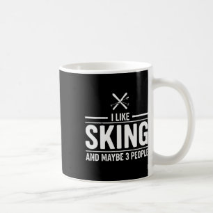 Taza De Café Me gusta esquiar montaña