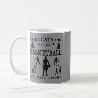 Taza De Café Me Gusta Gatos Basball Y Quizás 3 Personas Humor B