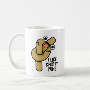 Taza De Café Me Gusta Knotty Puns Funny Rope Pun