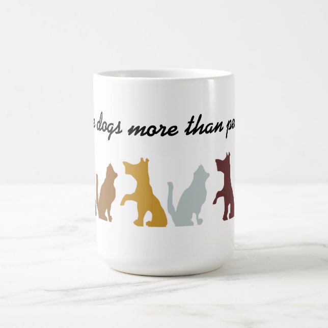 Taza De Café Me gusta la cita de perros (Centro)