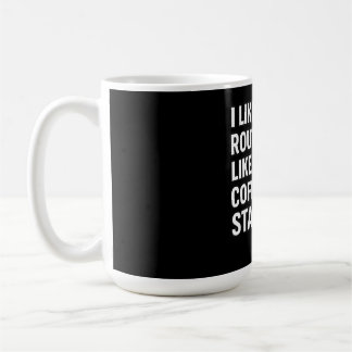 Taza De Café Me Gusta Mi Enrutamiento Como Mi Café Estático
