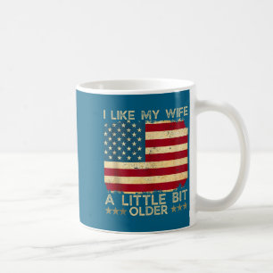 Taza De Café Me gusta mi esposa un poco mayor dicho divertido m