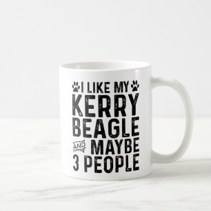 Taza De Café Me Gusta Mi Kerry Beagle Y 3 Personas