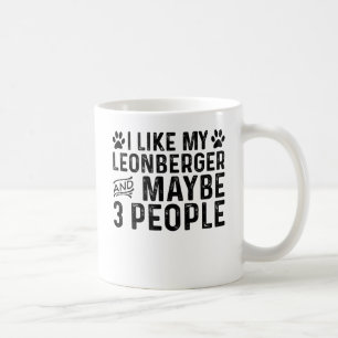 Taza De Café Me Gusta Mi Leonberger Y 3 Personas