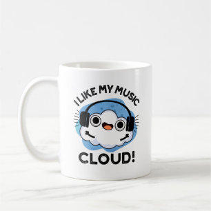 Taza De Café Me Gusta Mi Pun Del Clima Funny De La Nube De La M