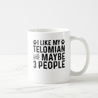 Taza De Café Me gusta mi Telomian y 3 personas