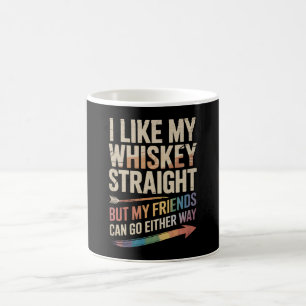 Taza De Café Me gusta mi whisky solo pero mis amigos LGBTQ