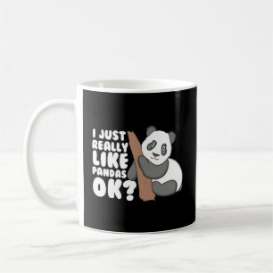 Taza De Café Me Gusta Realmente Pandas Ok Panda