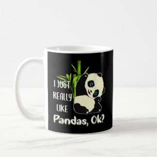 Taza De Café Me Gusta Realmente Pandas Ok Pandas
