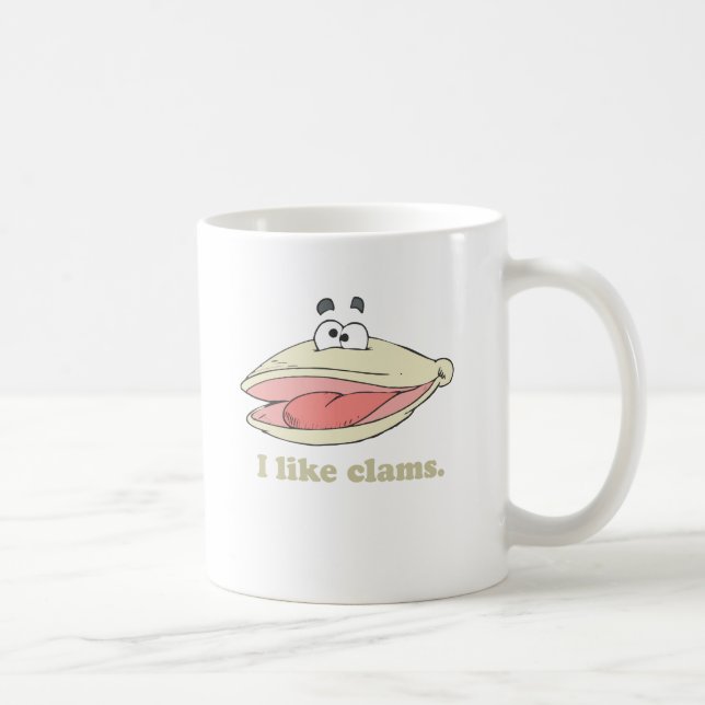 Taza De Café Me gustan las almejas (Derecha)