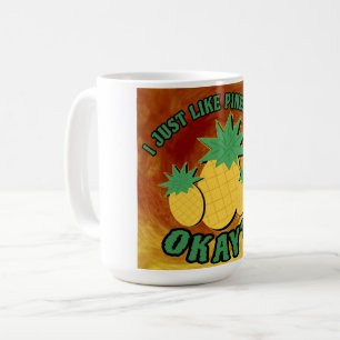 Taza De Café Me gustan las piñas...
