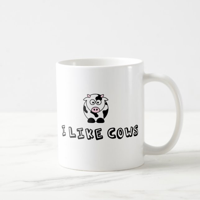 Taza De Café Me Gustan Las Vacas (Derecha)