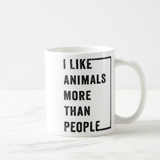 Taza De Café Me Gustan Los Animales Más Que Las Personas 2