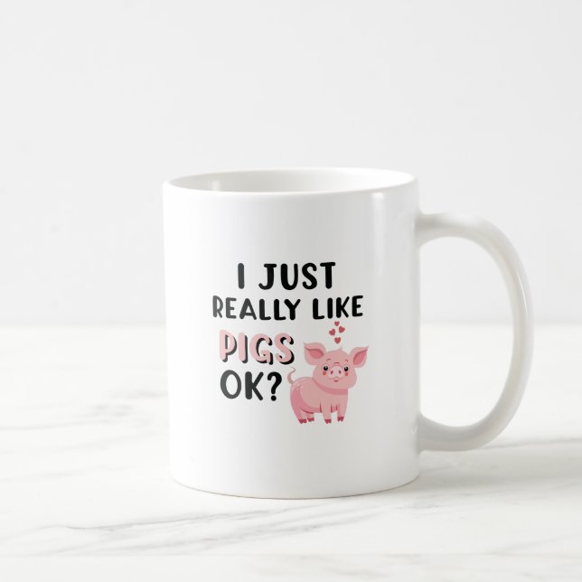 Taza De Café Me Gustan Los Cerdos. (Derecha)