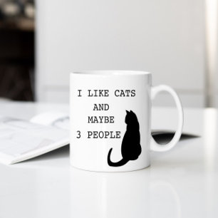 Taza De Café Me gustan los gatos ⎢ el divertido mog