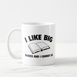 Taza De Café Me Gustan Los Grandes Libros Y No Puedo Mentir Caf